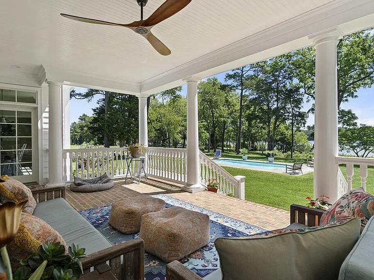 5243 Tickitank Way — covered porch with pool view