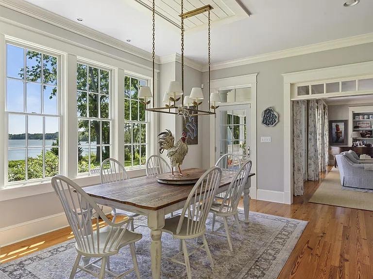 5243 Tickitank Way — dining room with waterfront view
